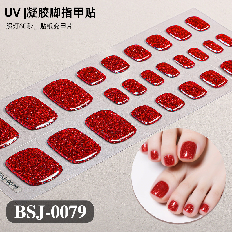 Striping Tape Nail - Гелевые наклейки для ногтей на ногах,