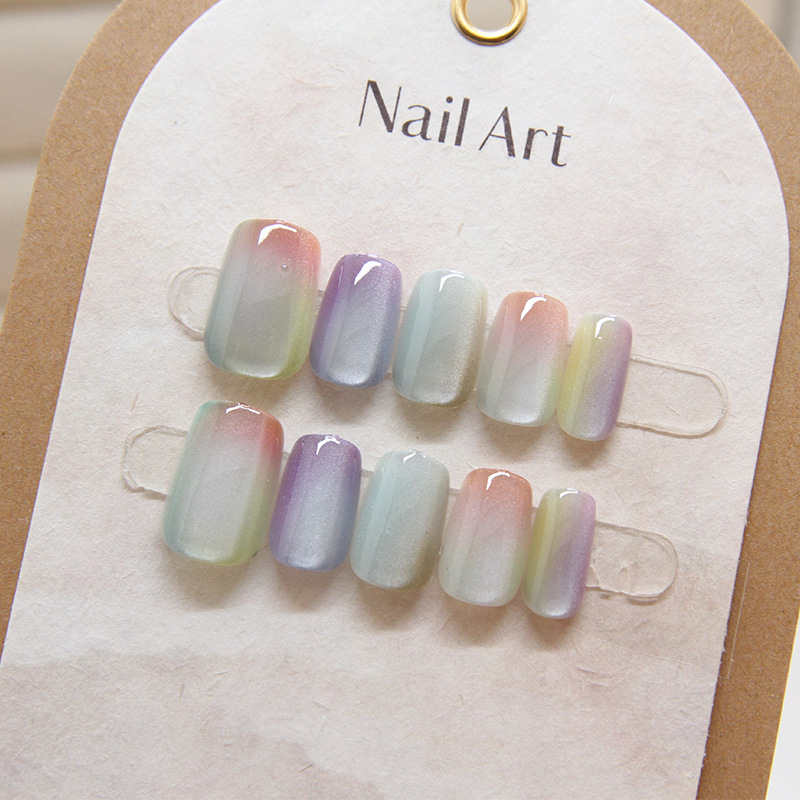 Nail Art Cat Eye - 10 шт., женская модная шикарная многоцветная