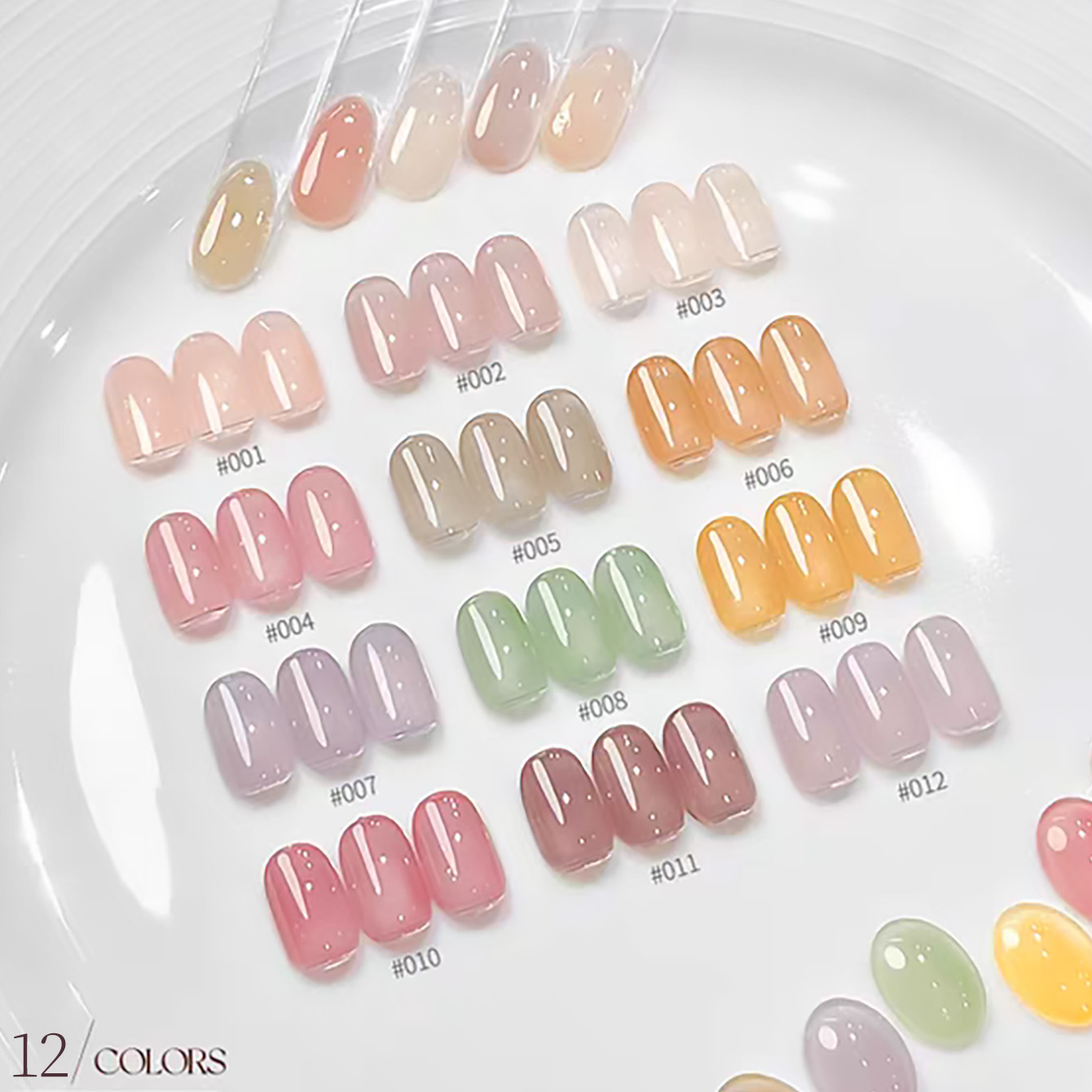Nail Art Ice Blue - 1 шт. Прозрачный гель-лак серии TC