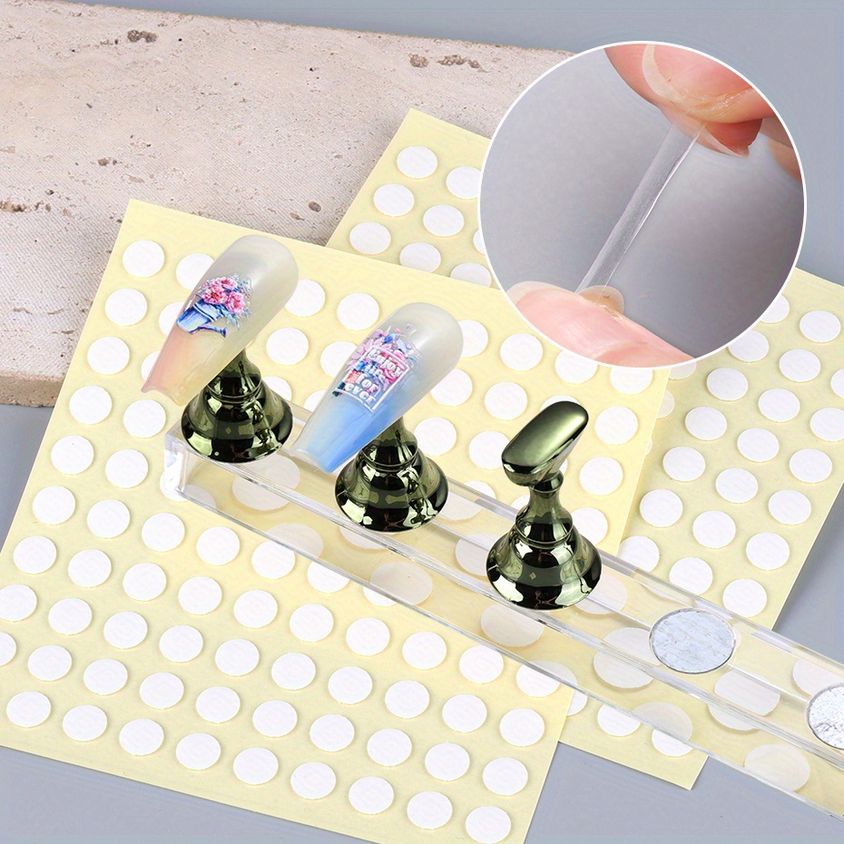 Striping Tape Nail - 400 Наконечников Прозрачная двусторонняя клейкая лента