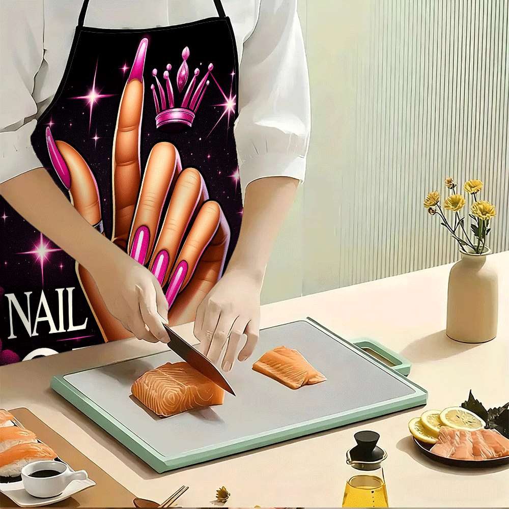 Фартук для кухни с принтом Nai – обзор и цена Nail Art Queen