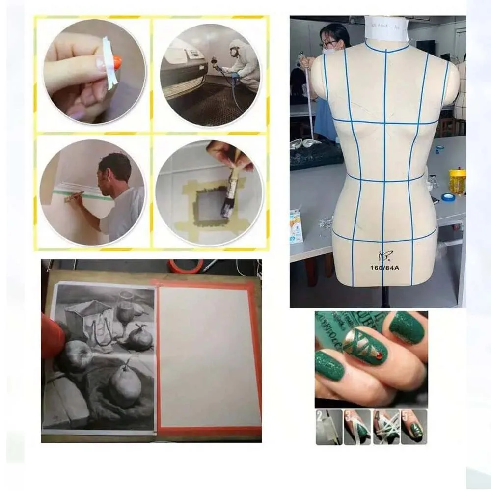 3 рулона синей ленты подходят  – обзор и цена Striping Tape Nail