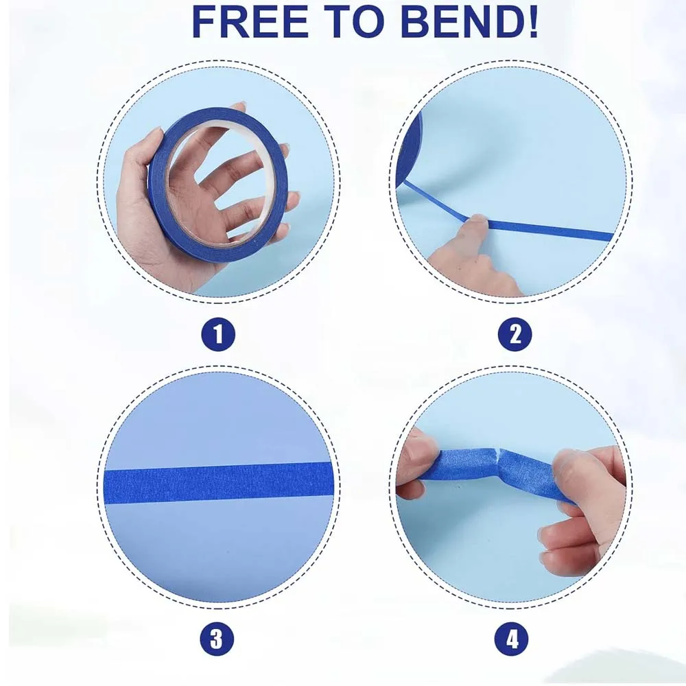 3 рулона синей ленты подходят  – обзор и цена Striping Tape Nail