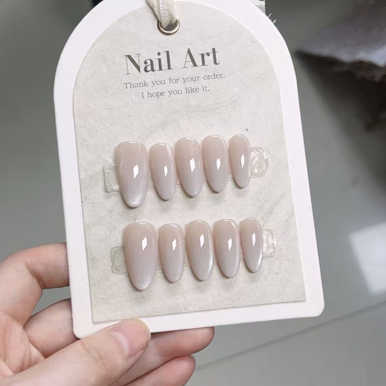 10 шт. однотонных накладных но – обзор и цена Nail Art Cat Eye