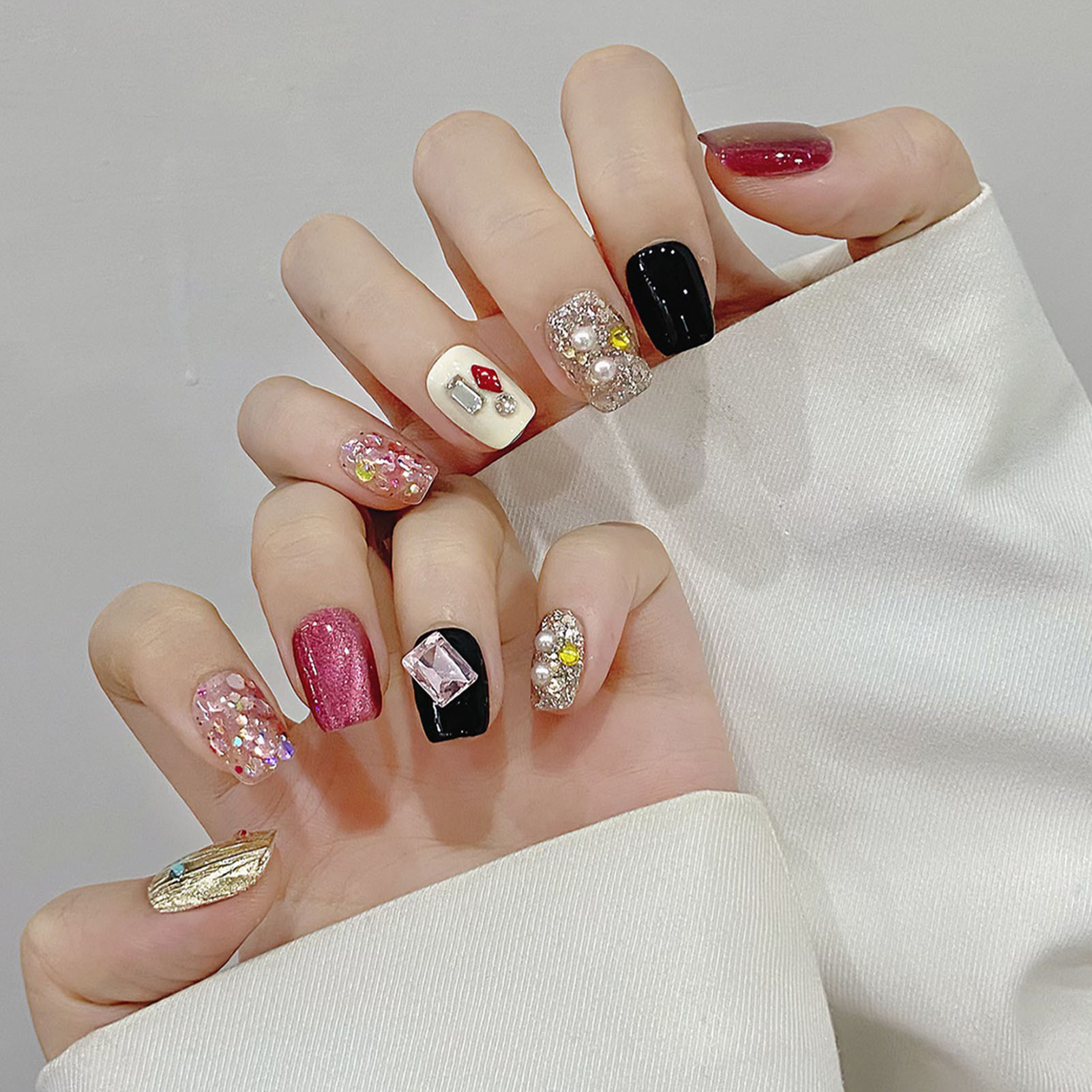 Накладные ногти ручной работы  – обзор и цена Nail Art Cat Eye