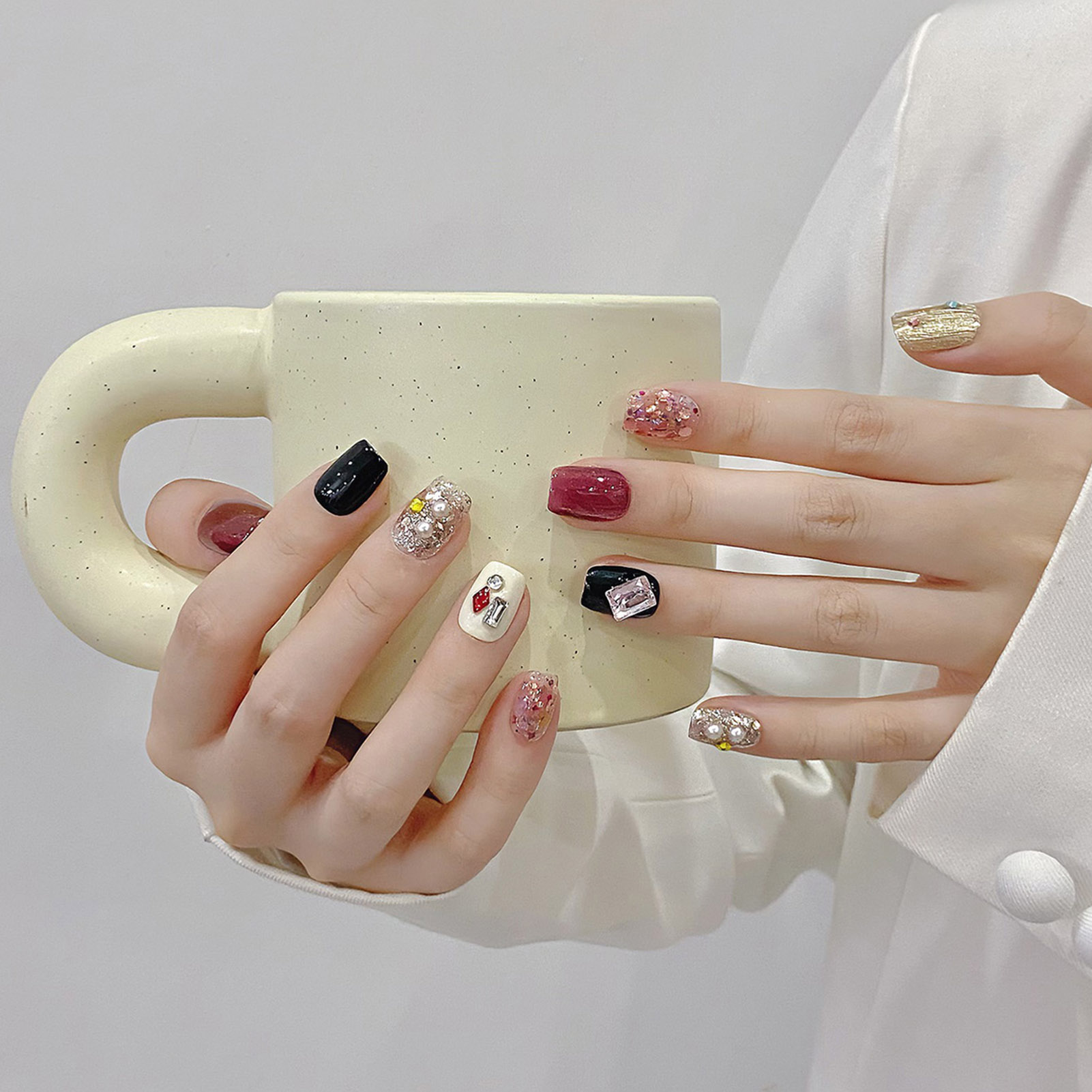 Накладные ногти ручной работы  – обзор и цена Nail Art Cat Eye