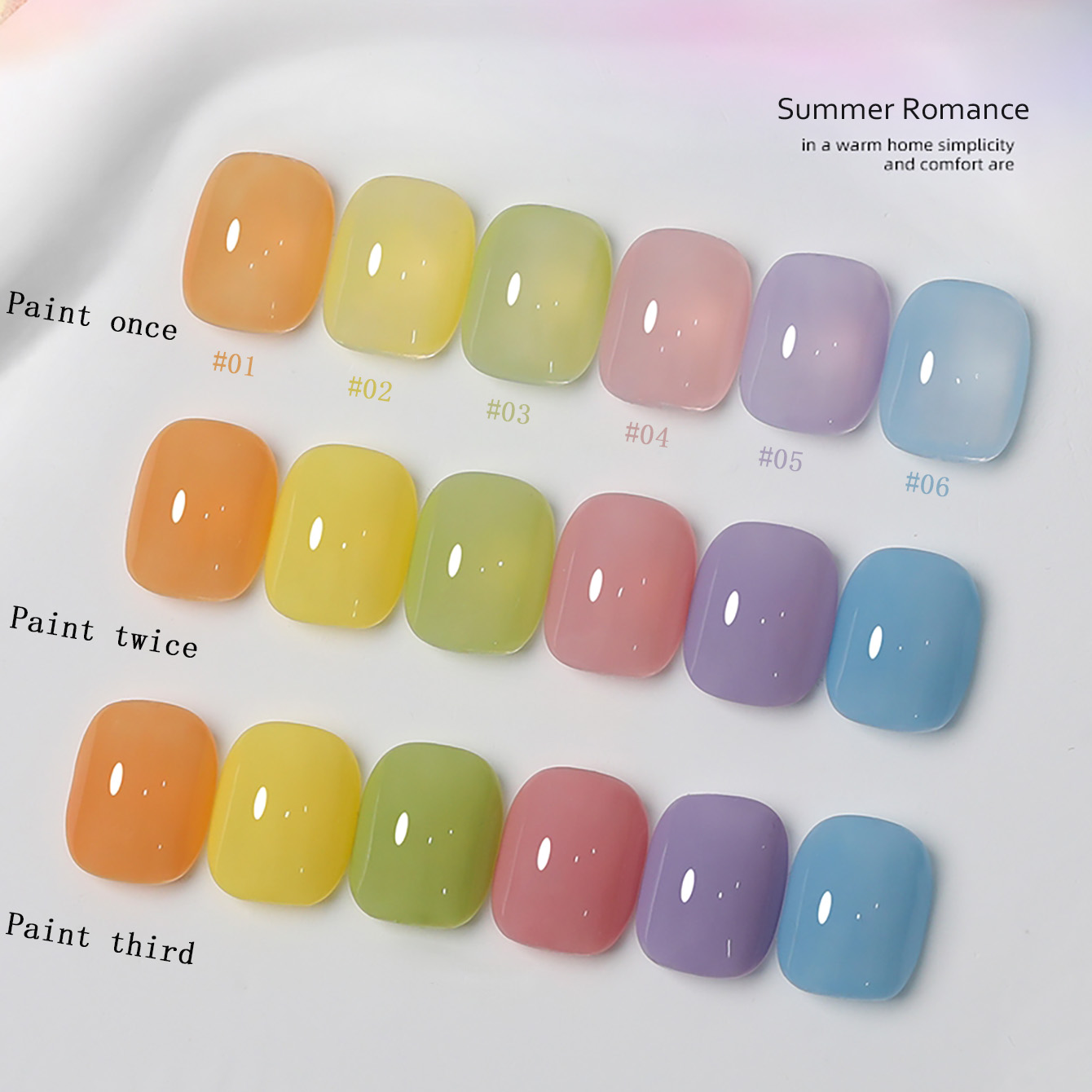 1-6 шт. Новые гель-лаки PSK Ma – обзор и цена Nail Art Ice Blue