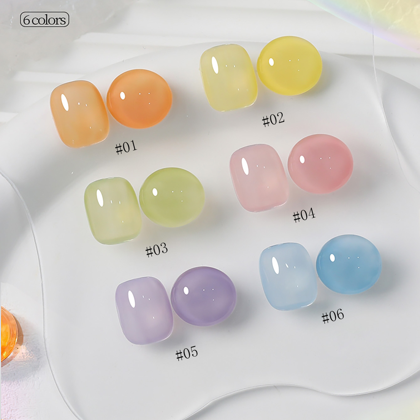 1-6 шт. Новые гель-лаки PSK Ma – обзор и цена Nail Art Ice Blue