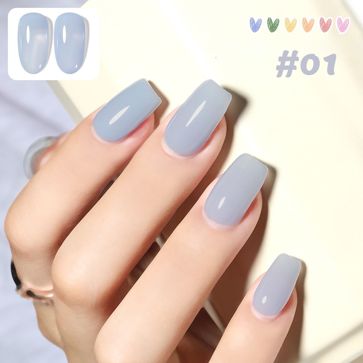 Гель-лак MIANEL 12 мл, новинка – обзор и цена Nail Art Ice Blue