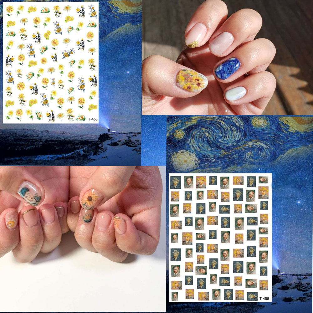 1 шт., Ван Гог, ночь, романтич – обзор и цена Nail Art Van Gogh